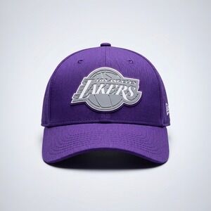 Los Angeles Lakers Hat Snapback Purple Ultra Game Perforated Rubber Patch NWT